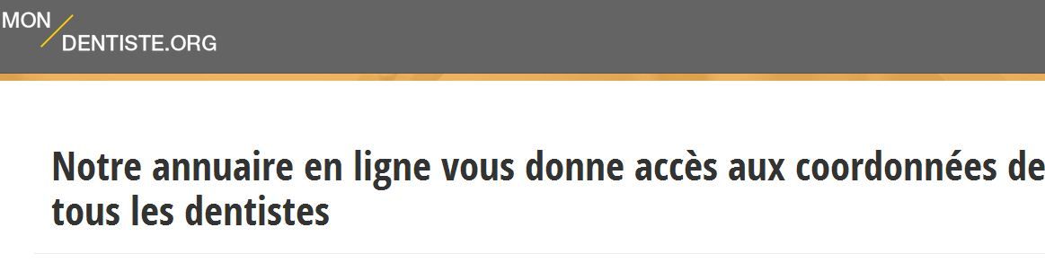 Les coordonnées du dentiste stomatologue à proximité de chez vous sont disponibles sur mon-dentiste.org